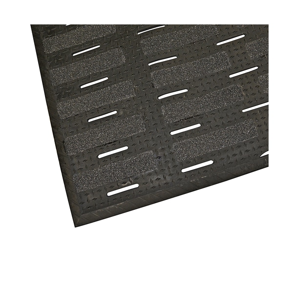 Floor Mat, 9 in W x 37.50 in L, Black